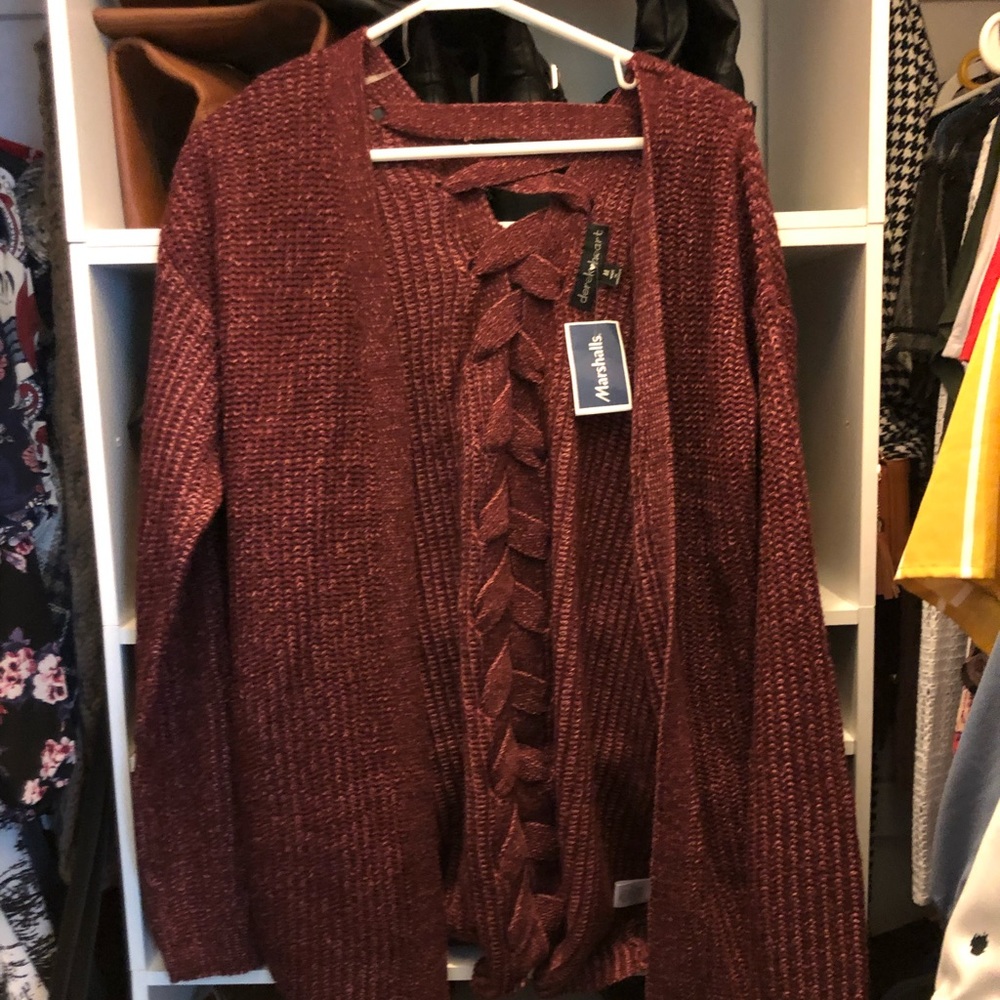 Maroon Cardigan